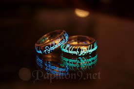 Sterling Silver One Ring Silver Glow In The Dark Lord Of The Rings Lotr Precious Ring Precious Ring Available In Solid Gold Precious Rings One Ring Gold Diamond Wedding Rings