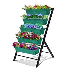 Freestanding gardens are perfect for growing in places like a deck, patio or even on a roof top! Riforla 4 Ft Raised Garden Bed Vertical Garden Freestanding Elevated Planters 5 Container Boxes Good For Patio Buy Online In Antigua And Barbuda At Antigua Desertcart Com Productid 166905218