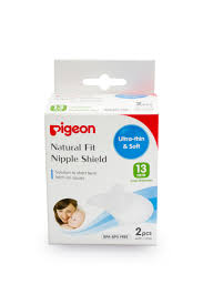 natural fit silicone nipple sheld l 13mm 2pc pigeon