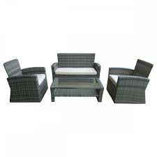 The milano rattan l shape garden sofa set 7 seat. Charles Bentley Deluxe Modern 4 Piece Rattan Garden Patio Furniture Set Grey Garden From Beatsons Direct Uk