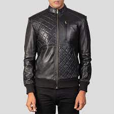 Mens Black Leather Racer Jacket Famachi Black Leather Bomber Jacket Leather Bomber Jacket Leather Jacket