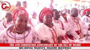The king or olu of warri is one of the most important traditional rulers in nigeria, reigning over a kingdom dating back to the 15th century . Watch The Glitz And Glamour Of Olu Of Warri 4th Coronation Anniversary Youtube