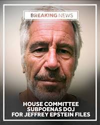 The House Oversight Committee subpoenaed the Justice Department for files  in the sex trafficking investigation into Jeffrey Epstein:  http://www.wgal.com/article/house-oversight-committee-epstein-sex-trafficking-probe/65603458