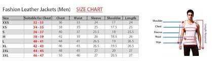 Size Charts For Leather Garments