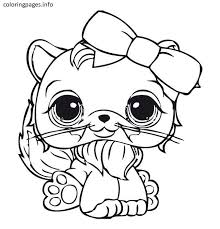Littlest Pet Shop Cat Coloring Pages Gatito Para Colorear Dibujos Faciles Dibujos