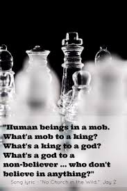 The same quote to all fans. Human Beings In A Mob What A Mob To A King What S A King To A God What S A God To A Non Believer