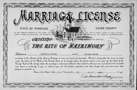 Rev Anderson Burton Coffey Gertha Gunter Marriage License Anderson S O Posey Jerome Coffey And Eliz Griffin Cocke County State Of Tennessee Writing Project