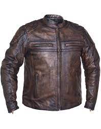 Mens Montana Brown Premium Buffalo Leather Motorcycle Jacket Mlsj71 Jackets Leather Jacket Men Leather Motorcycle Jacket