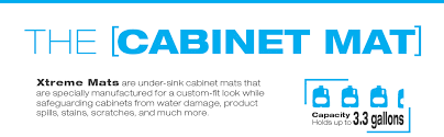 Amazon Com Xtreme Mats Under Sink Kitchen Cabinet Mat Pick Your Size 34 X 22 Waterproof Cabinet Protector Liner Cm 36 Beige Home Kitchen
