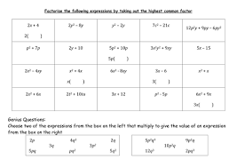Factoring is a process of converting an expression into a multiplication problem to find factors. Factorising Linear Expressions Teaching Resources
