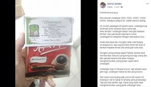 Dengan memanfaatkan teknologi, kamu bisa mengundang teman terdekatmu melalui whatsapp, instagram, facebook, atau by phone. Jauh Dari Kata Mewah Undangan Pernikahan Pasangan Ini Pakai Kopi Sachet Yang Irit Dan Unik Semua Halaman Grid Hot