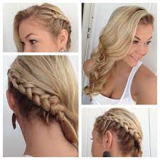 Alexsis Mae Side Braid With Classic Curls Bridesmaid Hair Side Bridesmaid Hair Side Braid Hairstyles