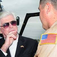 CMSAF David J. Campanale, the guest speaker at the Dyess AFB, Texas  Enlisted Dining-Out, reflects