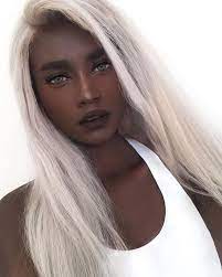 View, comment, download and edit long hair minecraft skins. Melvnin White Hair Dark Skin Dark Skin Women Hair Color Dark