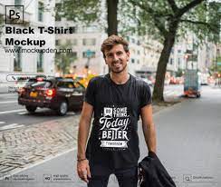 Gdj is one of the best graphic design website to download free web and graphic design resources like vector graphics, free fonts, free psd files, free psd mockups and many more useful resources. Free Black T Shirt Mockup Psd Template Mockup Den