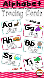 Alphabet Tracing Cards Uppercase And Lowercase Alphabet Tracing Lowercase A Abc Worksheets