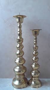 Antique brass candlestick chamber candle holder lily leaves ca1900s excel cond. Pair Of Vintage Brass Taper Candle Holders Tall Brass Etsy Tall Candle Holders Candle Holders Brass Tapered Candle Holders