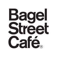Black And White Bagel Bagel Street Cafe Cool Font Logo Branding Identity Cafe Logo Graphic Design Branding