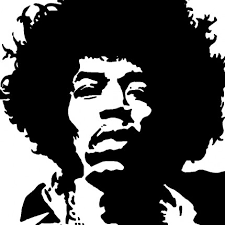Black And White Celebrity Black And White Vector Portraits Stencil Rock Buscar Con Google Jimi Hendrix Art Vector Portrait Art Pop Art Portraits