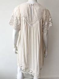Spell The Gypsy Collective Maggie Embroidered Tunic Dress White Garmentory