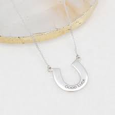 Maybe you would like to learn more about one of these? Personalised Sterling Silver Lucky Horseshoe Necklace By Hurleyburley Notonthehighstreet Com