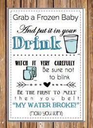 Baby Shower Game Printable My Water Broke Ice Etsy Funny Baby Shower Games Printable Baby Shower Games Printable Baby Shower Invitations