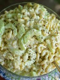 Grandma S Creamy Cucumber Macaroni Salad Recipe Yummly Recipe Macaroni Salad Cucumber Recipes Salad Macaroni Salad Recipe