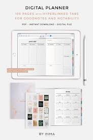 Digital Planner Goodnotes 2021 Daily And Weekly Planner For Ipad With Functional Digital Stickers Included Neutral Colors In 2020 Digital Planner Planner Planner Organization