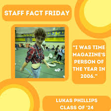 Holy cow, it's time for Staff Fact Friday! This week, meet Lukas Phillips!  What is your favorite holiday? -"Spotify Wrapped Day." How do you feel  about socks and sandals? -"I am severely