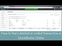 Voiding a check only changes the amount of check to zero but keeps the details like vendors name, date, check number of the transaction in the quickbooks record, on the. How To Find A Deleted Or Voided Transaction In Quickbooks Online Youtube