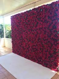 Silk Floral Backdrop For Wedding Photography Red Rose Etsy Red Rose Wedding Red Wedding Theme Floral Backdrop