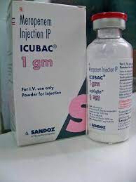 Meropenem inpenam is from company intra lab priced :: Icubac 1 1gm Inj Meropenem 1gm Inj Indmed