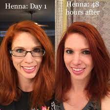 Henna Hair Day 1 And Day 3 Henna Hair Henna Hair Color Natural Hair Color
