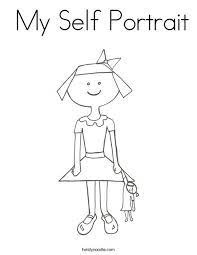 See more ideas about coloring pages, coloring books, colouring pages. My Self Portrait Coloring Page Twisty Noodle