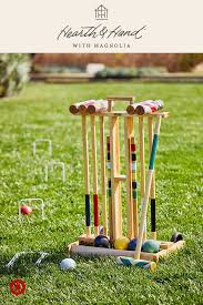 Every Backyard Party Needs A Good Game This New Croquet Set Is One Of Chip S Faves Backyard Party Backyard Summer Picnic Games