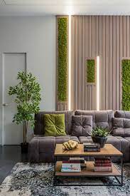 16 Beautiful Natural Green Wall Construction Design Ideas Living Room Wall Designs Interior Wall Design Green Wall Design