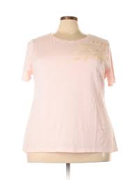 details about inc international concepts women pink short sleeve top 3x plus