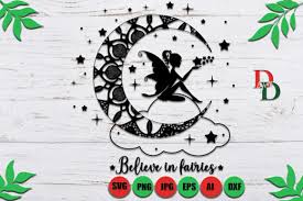 Download Fairy Moon Graphic By Denysdigitalshop Creative Fabrica PSD Mockup Templates