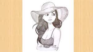 Cool art drawings art drawings sketches drawing stuff drawing techniques drawing tips drawing ideas pretty art cute art ipad art. How To Draw Cute Girl With Pencil Sketch For Beginners Youtube