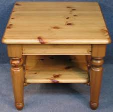 Ducal Solid Pine Square 2 Tier Coffee Side Table Ducal Modern Side Table Coffee Table Table