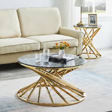 Free store pickup out of stock $259.99 quick view. Coffee Table Tempered Glass Top Stainless Steel Legs Side End Tables Living Room Ebay