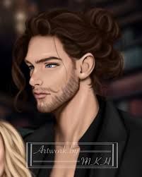 Made Mitchel and Stacey Rhodes from The Edge of Darkness series by Leigh  Rivers @authorleighrivers I just HAD to do a piece that showed the two of  them together and I've been