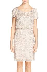 Adrianna Papell Short Sleeve Beaded Blouson Dress Nordstrom Beaded Dress Short Blouson Dress Trendy Dresses