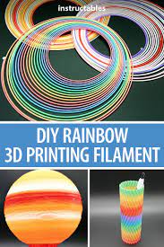Diy Rainbow 3d Printing Filament Prints 3d Printing Projects 3d Printing