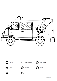 Birthday coloring pages, cars and truck coloring pages are just a few of the printable coloring pages, sheets and pictures in this section. Coloring Page An Ambulance Download Print A4 And Color Online