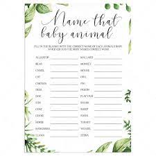 Find out with this fun quiz, which is perfect for an the classic baby shower game gets an adorable update when served on plastic artist palettes. Animals Baby Name Quiz Baby Shower Game Printable Instant Download Littlesizzle