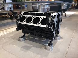 Ls1 Engine Block Coffee Table In Black And Silver Send A Message For Purchasing Details Engine Block Table Automotive Furniture Block Table