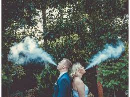 A quick google photo search of vaping wedding photos also shows a plethora of couples lighting up on their big day. Vaping In Your Wedding Photos Is The New Trend Mix 97