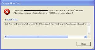 A 503 service unavailable error means that the page or resource is unavailable. How Do I Resolve A 503 Server Unavailable Connection Error On Vmware Esxi Server Fault