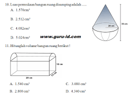 Dengan demikian, volume gabungan dari kedua bangun tersebut adalah sebagai berikut. Contoh Soal Bangun Ruang Gabungan Dan Jawabannya Kelas 6 Bagikan Contoh